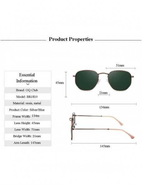 Round Polarized Small Sunglasses Round Retro Trendy Vintage Sun Glasses for Women Men - Bronze Frame/Dark Green Lens - CQ18SW...