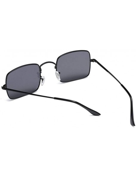 Square Gold Silk Side Oversized Square Sunglasses for Women and Men - C5 Silver Blue - CL1987AEO9O $15.05