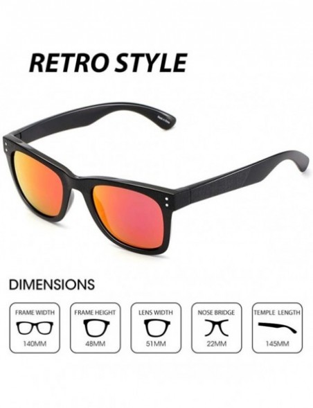 Square Sunglasses for Men Women UV Protection Square Vingtage Retro Driving Sun Glasses - Black/Tea Lens - C218QDMCDN3 $10.92