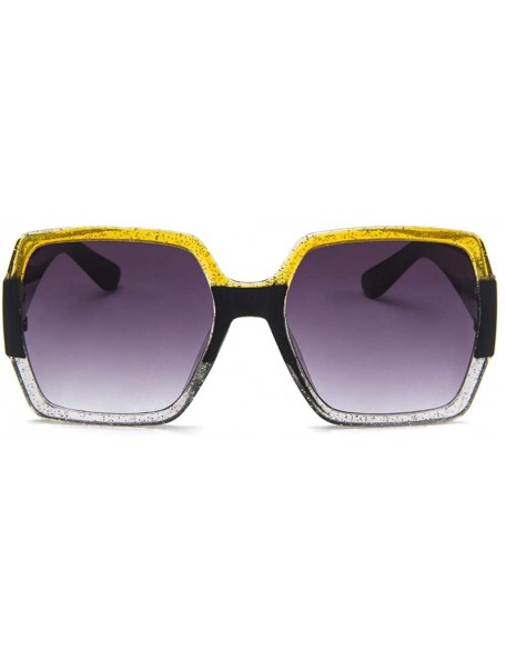 Square Unisex Square Sunglasses Retro Sunglasses Fashion Sunglass 2019 Fashion - E - CJ18TK96WA7 $7.95