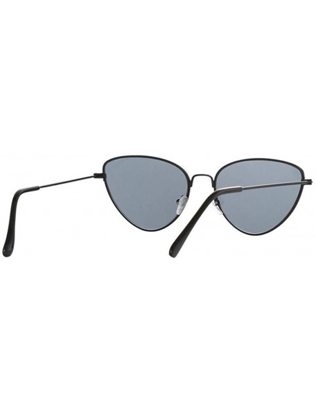 Cat Eye Cat Eye Sunglasses Women Fashion Lady Mirror Sun Glasses - Gold-gray - C418WZTX9KS $19.73