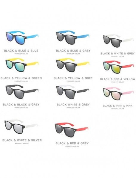 Square Women Fashion Square Polarized Sunglasses Classic Vintage Shades Rivet Sun Glasses Goggles UV400 - CM199ODYCQ6 $11.63