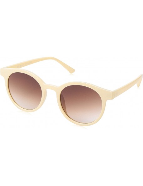 Round Low Key Round Sunglasses - Beige - CY18NIRAX0K $29.04