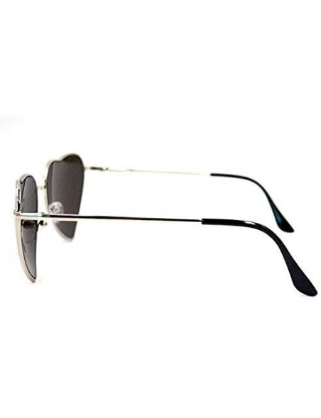 Wrap Color Lens Sunglasses Stylish Sunnies Eyewear Metal Sunglasses - G - Rainbow(silver Frame) - CL18UMWKLUK $11.92