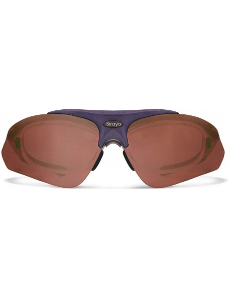 Sport Delta Shiny Purple Golf Sunglasses with ZEISS P5020 Red Tri-flection Lenses - C618KM893GK $22.04