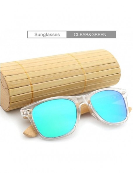 Goggle 2018 Bamboo Sunglasses Wooden Wood Retro Vintage Summer Glasses for Men Women - N - CW18EM37A5H $8.18