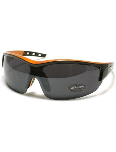 Sport ALL SPORTS Wrap Around COMFORT RUBBER Nose Piece Sunglasses - Black Orange - CQ11CL7YFQR $10.93