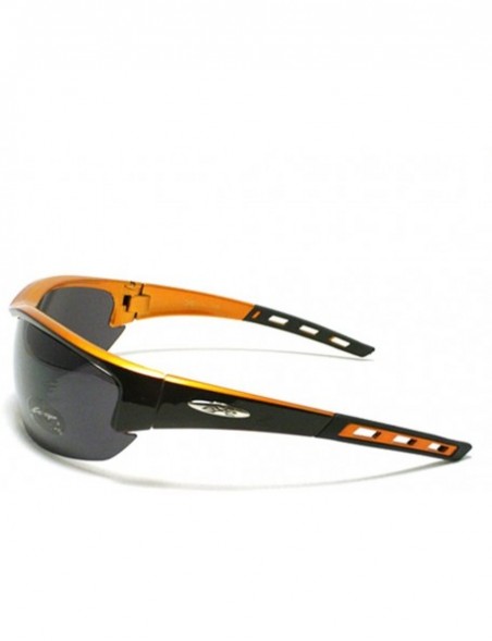 Sport ALL SPORTS Wrap Around COMFORT RUBBER Nose Piece Sunglasses - Black Orange - CQ11CL7YFQR $10.93