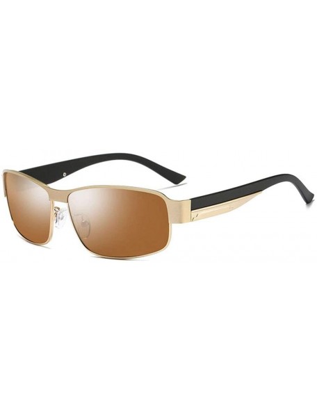 Rectangular Men's Polarized Sunglasses- Rectangular Full Frame Driving C1 - C1 - CM195ZZY02K $36.34
