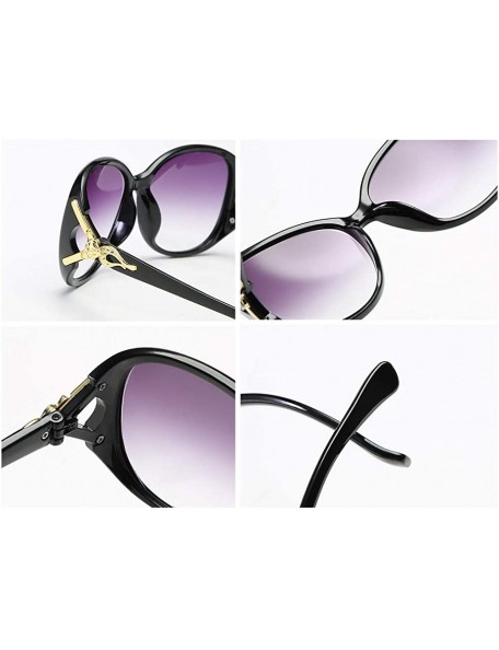 Oversized Women Oversized Sunglasses Retro Summer Sun Shades UV400 Protection Eyewear - Purple - C11999GIA9L $10.75