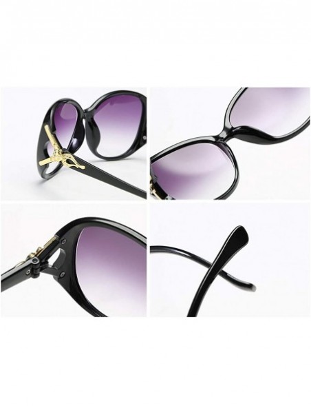 Oversized Women Oversized Sunglasses Retro Summer Sun Shades UV400 Protection Eyewear - Purple - C11999GIA9L $10.75