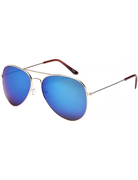 Semi-rimless Women Men Vintage Retro Glasses Unisex Fashion Oversize Frame Sunglasses Eyewear - L - C218EQDLAWW $6.96