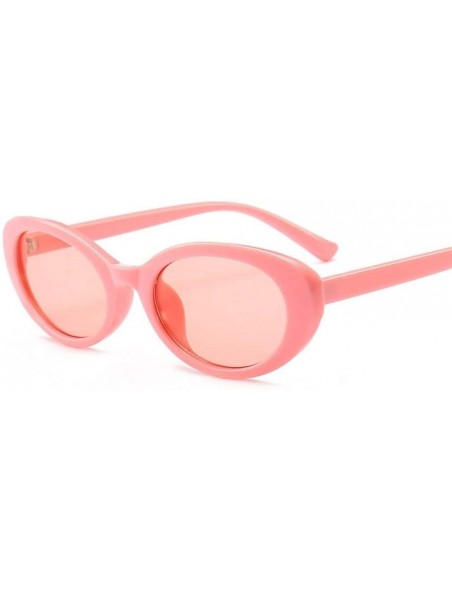 Oval Sunglasses belittled Oval Low Sunglasses - Eye Glasses Casual Fashion Sunglasses (Color E) - E - CA199MEQWRG $28.60