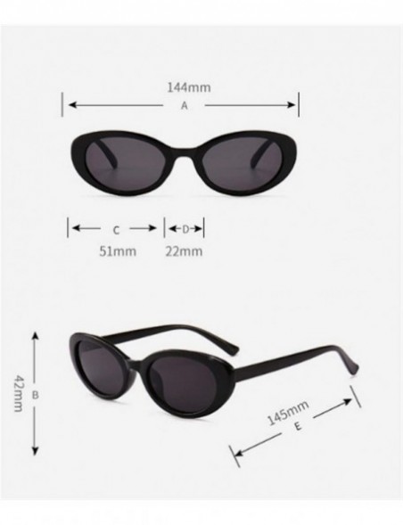 Oval Sunglasses belittled Oval Low Sunglasses - Eye Glasses Casual Fashion Sunglasses (Color E) - E - CA199MEQWRG $28.60