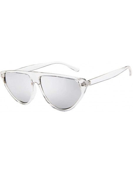 Sport Women Vintage Retro Glasses Unisex Fashion Mirror Lens Sunglasses - C - CD18TO67MGA $9.40