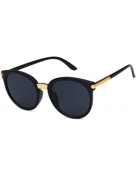 Oval Women Sunglasses Retro Gradient Brown Grey Drive Holiday Oval Non-Polarized UV400 - Gradient Brown Grey - CG18RI0SGO2 $6.82