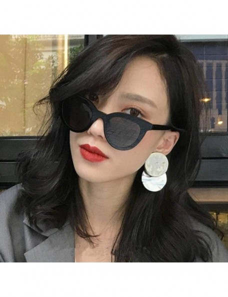 Cat Eye 2019 New Women Cat Eye Sunglasses Fashion Sexy UV400 Sun Glasses Gradient Bblue - Red - CI18XAKTL9G $9.08