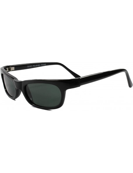 Rectangular Vintage Mens Womens Hippy Small Rectangular Sunglasses Frame - Black - C218SY545K4 $10.39