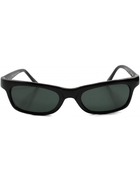 Rectangular Vintage Mens Womens Hippy Small Rectangular Sunglasses Frame - Black - C218SY545K4 $10.39