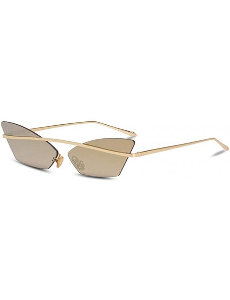 Aviator 2019 new sunglasses - cat eye sunglasses - ladies face fashion frame sunglasses - A - C418SILD440 $73.18