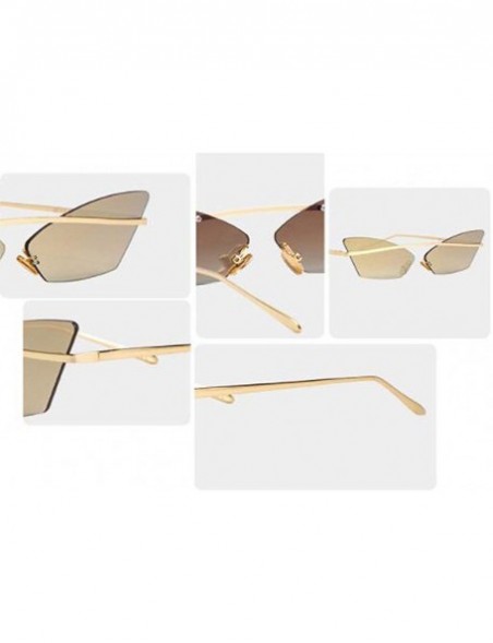 Aviator 2019 new sunglasses - cat eye sunglasses - ladies face fashion frame sunglasses - A - C418SILD440 $31.07