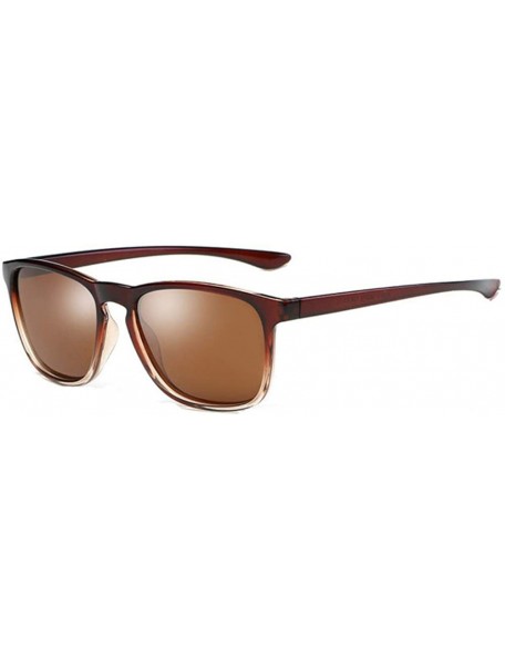 Sport Mens UV400 Polarized Sunglasses Women Driving Sport Sun Glasses Eyewear - Brown - C118HE43TTN $18.39