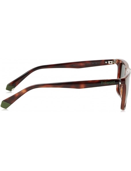 Rectangular SUNGLASSES PLD 6110 S XGW UC HAVANA GREEN POLARIZED LENSES - CT194NOK40M $35.99