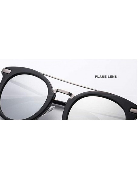 Round Full frame sunglasses- round PC lens polarized sunglasses - B - CV18RZ8YD45 $38.91