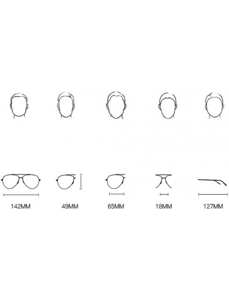 Aviator Polarized sunglasses for men and women - E - C018Q6ZMSQO $28.72