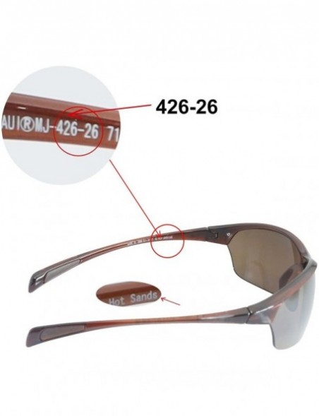 Shield Replacement Lenses for Maui Jim Hot Sands Sunglasses - Multiple Options Available - Black - Polarized - C61882S62IZ $2...