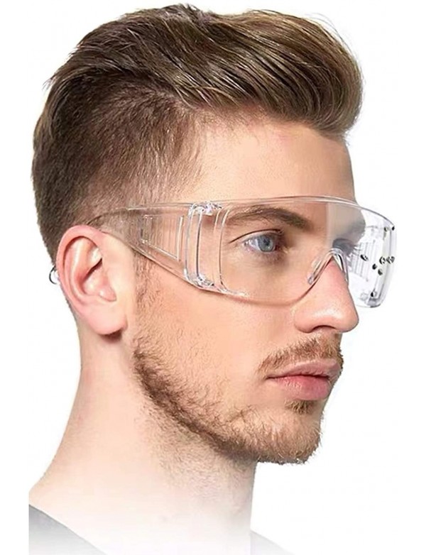 Goggle Full Frame Transparent Clear Outdoor Goggle Anti-fog Glasses - Clear - C3196Z6CR2E $10.97