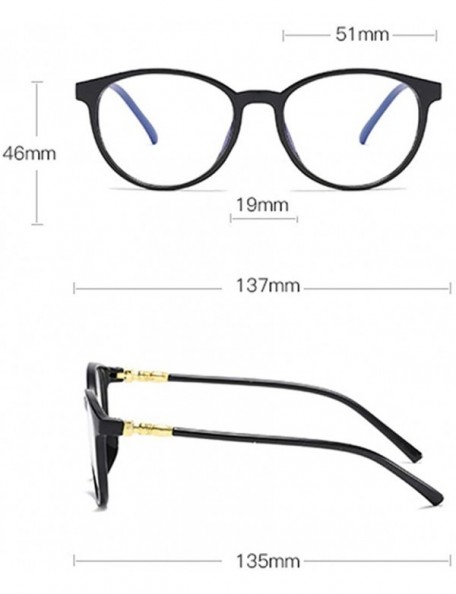 Wrap Fashion Glasses - Flat Mirror Blue Light Blocking Anti Blue Ray Glasses - Black - CS18QNCU4AN $11.21