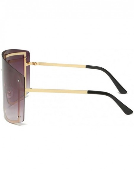 Oversized Oversize Polarized Sunglasses for Women - Square Siamese Lens Sun Glasses UV400 Protection Glasses Shades - G - C51...