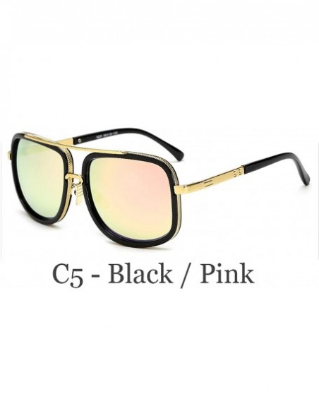 Goggle Classic Oversized Men Sunglasses Luxury Women Mach One Sun Glasses Square Retro Oculos De Sol UV400 Eyewear - CP1984AQ...