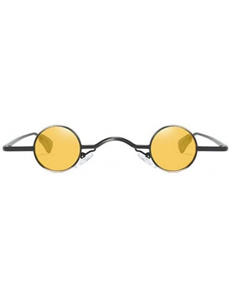 Round Fashion Round Shape Sunglasses Man Women Hip Hop Sunglasses Shades Glasses Vintage Retro Sunglasses - CF199UUM9DT $8.66