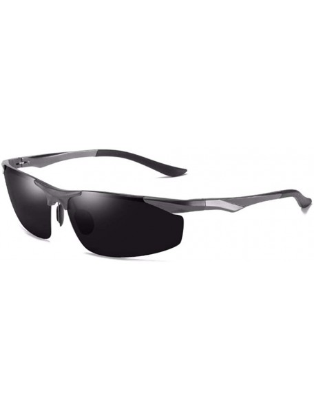 Aviator Male Aluminum Magnesium Polarizing Sunglasses Outdoor Sports Riding Sunglasses Driver's Driving Glasses - B - C718QCI...