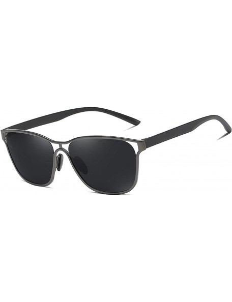 Sport Polarized Sunglasses Polarized sunglasses protection - Grey Grey - CV192C6QTA9 $14.82