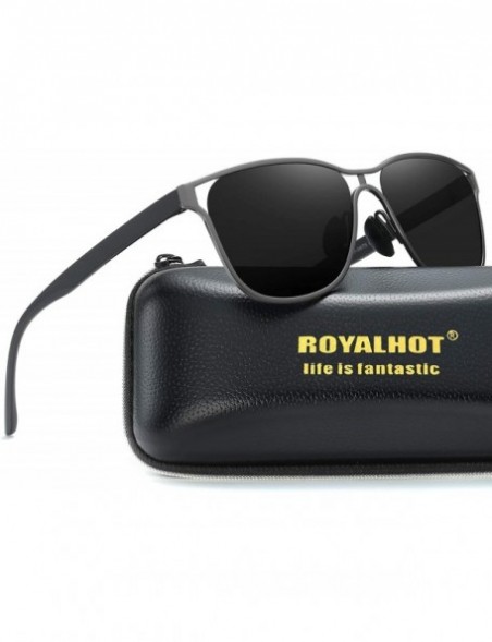 Sport Polarized Sunglasses Polarized sunglasses protection - Grey Grey - CV192C6QTA9 $14.82