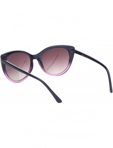 Cat Eye Womens Classy Elegant Plastic Designer Fashion Cat Eye Sunglasses - Purple Burgundy Smoke - CI18OGD5W3U $12.46