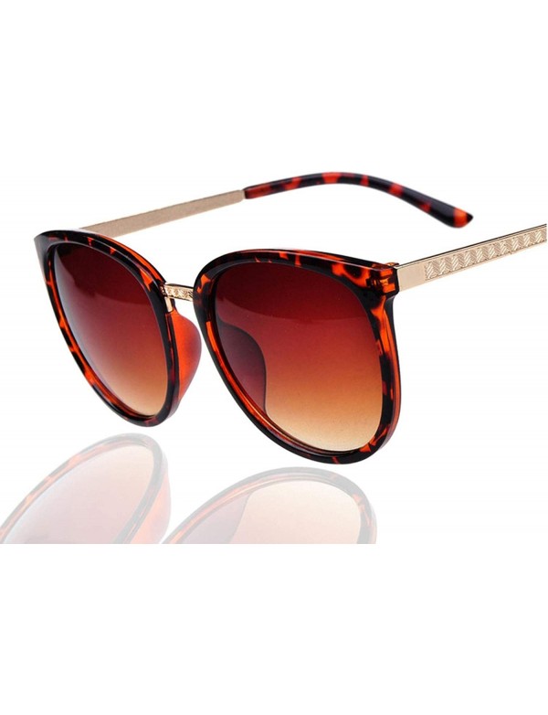 Round Woman Sunglasses Round Metal Glasses - C 04 - CQ18W7IOSYA $27.35