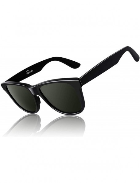 Sport Polarized Sunglasses for Men Retro Classic Square Frame Shades SR003 - CN18TR7052W $16.83