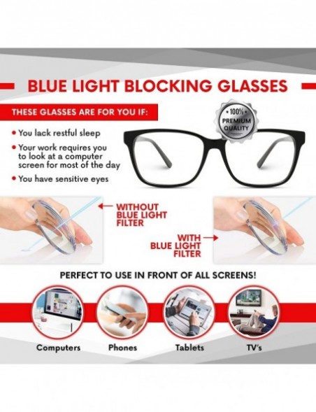 Round Classic Round Blue Light Blocking Glasses Anti Blue Ray Computer Game Glasses - Clear Frame - CS18NLQS4G8 $23.52