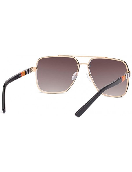 Rimless Retro square sunglasses for men women rimless sunglasses metal frame UV400 protection - 6 - C2199A2DWTR $17.25