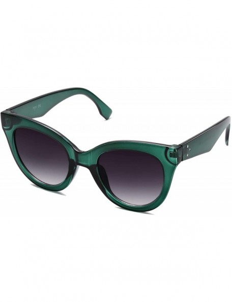 Oval Retro Vintage Cateye Oversized Women Sunglasses Designer Glasses HOLIDAY SJ2074 - CW18AHDZAU8 $12.17