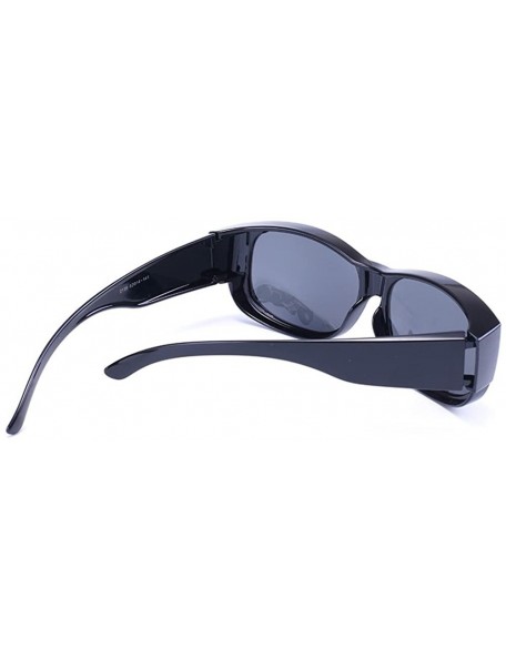 Sport Polarized Sports Sunglasses for Running Cycling Fishing Golf Tr90 Unbreakable Frame - Bright Black - CN12GA2RH0D $9.84