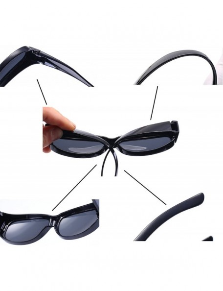 Sport Polarized Sports Sunglasses for Running Cycling Fishing Golf Tr90 Unbreakable Frame - Bright Black - CN12GA2RH0D $9.84