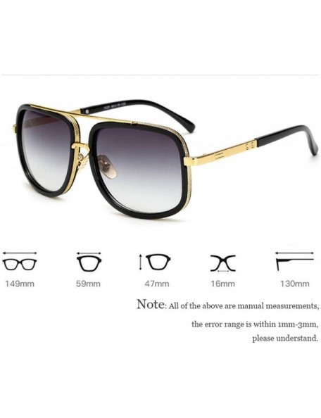 Goggle Classic Oversized Men Sunglasses Luxury Women Mach One Sun Glasses Square Retro Oculos De Sol UV400 Eyewear - CP1984AQ...