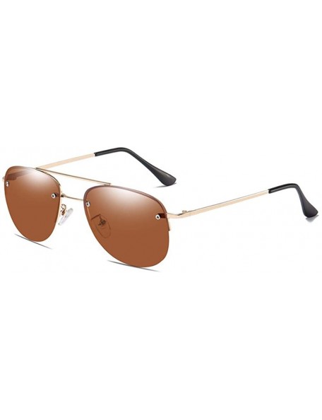 Aviator Sunglasses Men's Polarizing Sunglasses Classic Toad Lens Polarizing Sunglasses Driving - A - CL18QS0DSKT $68.75