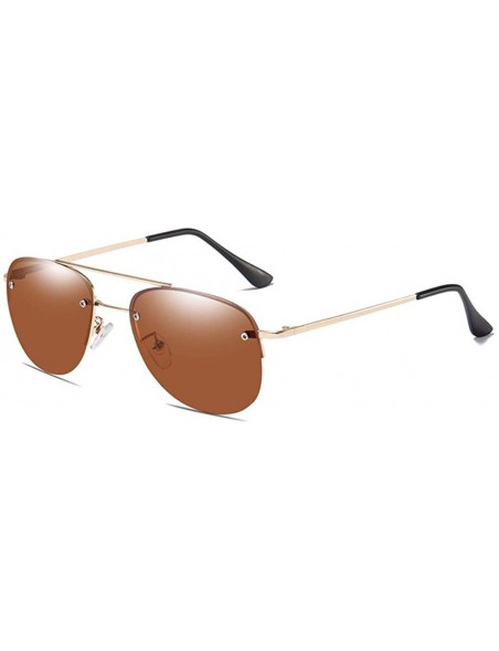 Aviator Sunglasses Men's Polarizing Sunglasses Classic Toad Lens Polarizing Sunglasses Driving - A - CL18QS0DSKT $35.17