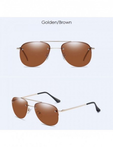 Aviator Sunglasses Men's Polarizing Sunglasses Classic Toad Lens Polarizing Sunglasses Driving - A - CL18QS0DSKT $35.17